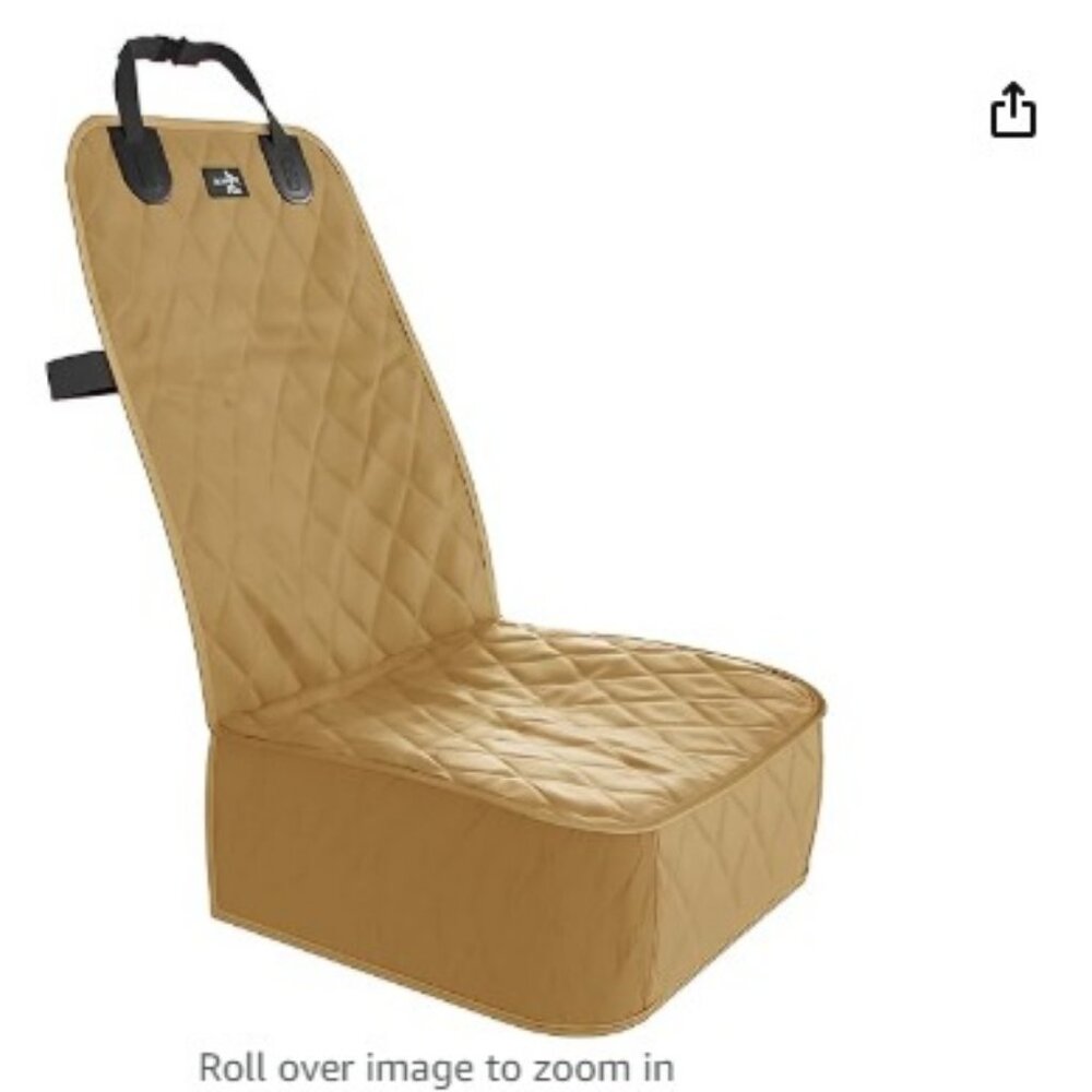 Active Pets Front Dog Car Seat Cover for SUV, Trucks, Sedans Beige